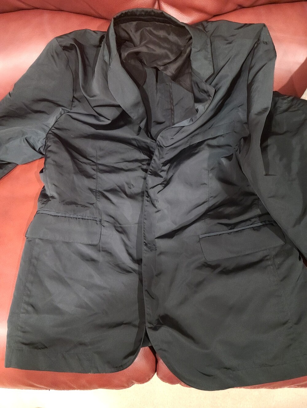 Super trendy nylon look/ feel blazer